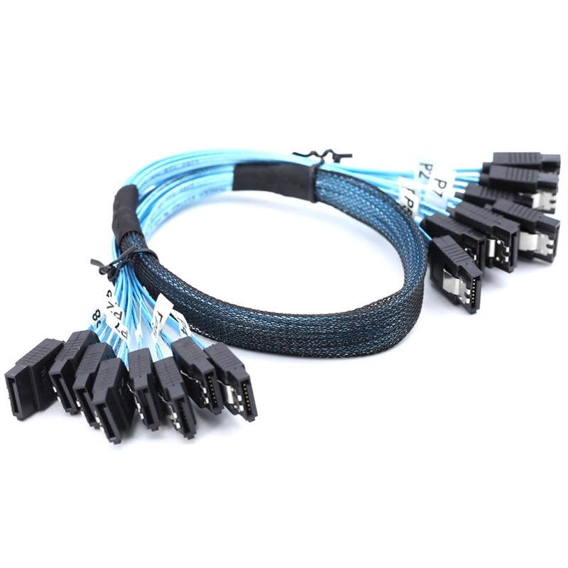 SATA 3 Data Cable 0 5m 7 Pin for Mining Rigs SSD HDD Drive Connection - Image 2